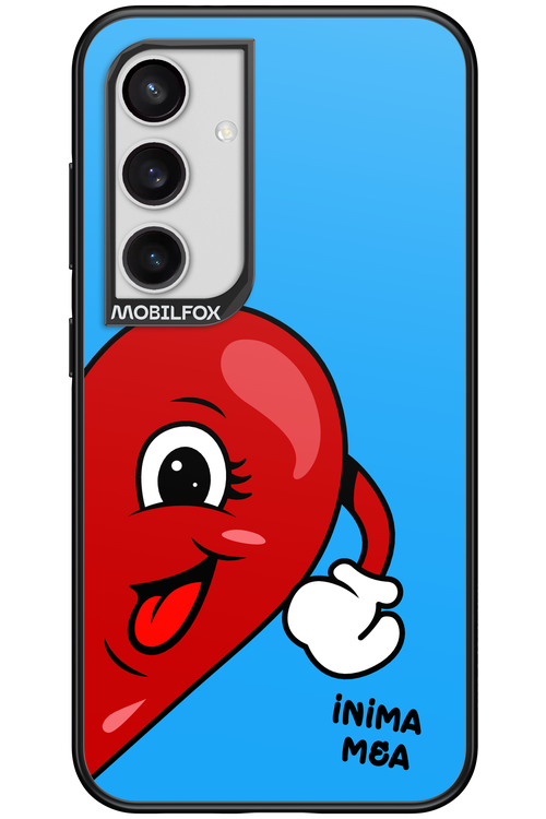 Blue One Heart - Samsung Galaxy S24