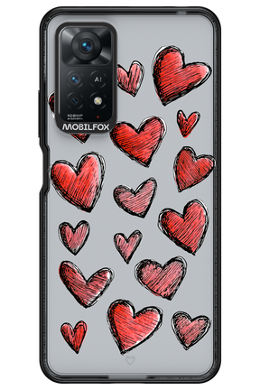 Red Love Transparent 2.0 - Xiaomi Redmi Note 11Pro 4G/5G