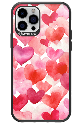 Water Painted Heart - Apple iPhone 12 Pro