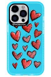 Red Love Transparent - Apple iPhone 13 Pro