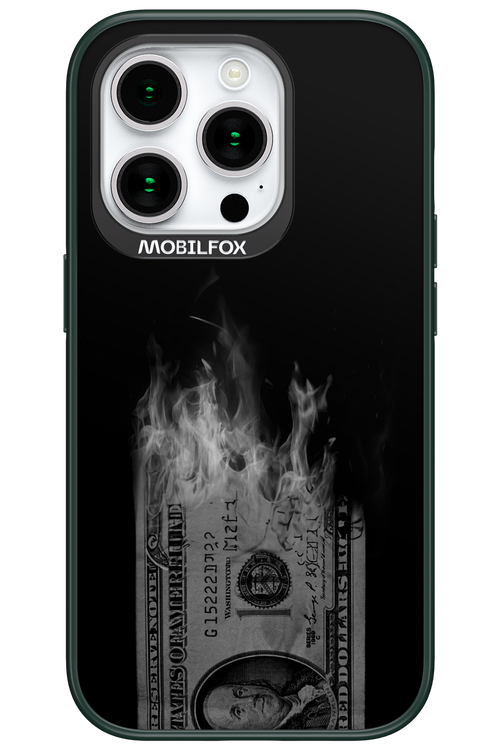 Money Burn B&W 2.0 - Apple iPhone 15 Pro