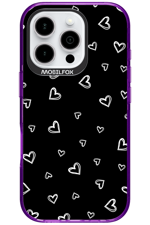 Monochrome Hearts 2.0 - Apple iPhone 16 Pro