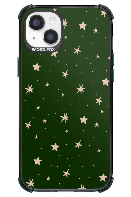 Forest Green Stars - Apple iPhone 14 Plus