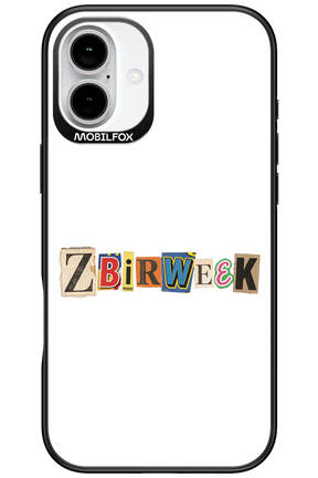 Zbirweek (white) 2.0 - Apple iPhone 16 Plus