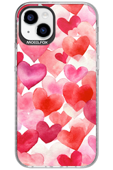 Water Painted Heart - Apple iPhone 15 Plus