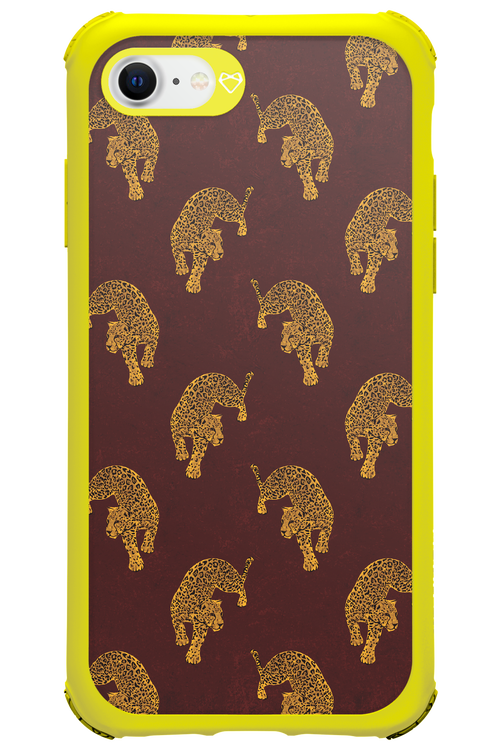 Burgundy Leopard Pattern - Apple iPhone 7