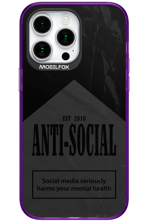 ANTI-SOCIAL (BLVCK) 2.0 - Apple iPhone 15 Pro Max