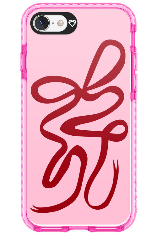 Burgundy Bow - Apple iPhone 8