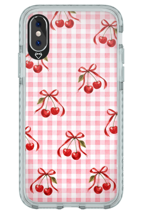 Pink Cherry Checked 2.0 - Apple iPhone XS