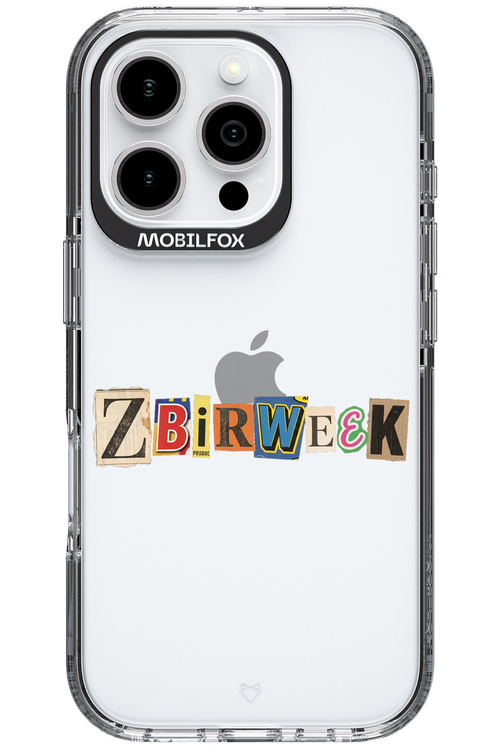 Zbirweek (transparent) 2.0 - Apple iPhone 16 Pro