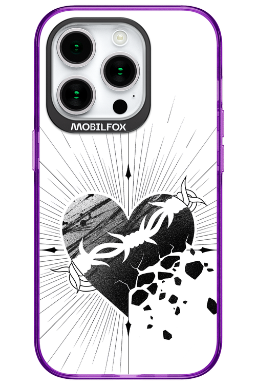 Fekete Szív - Apple iPhone 15 Pro