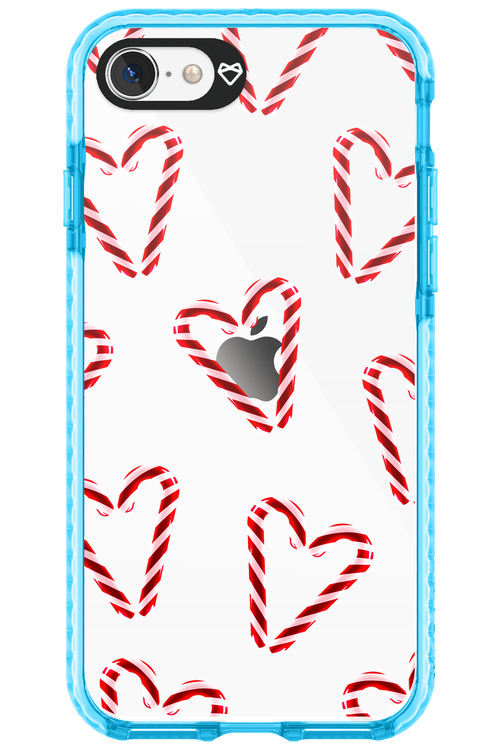 Candy Cane Hearts - Apple iPhone SE 2020