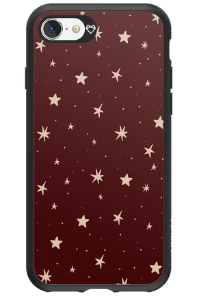 Burgundy Stars - Apple iPhone SE 2022