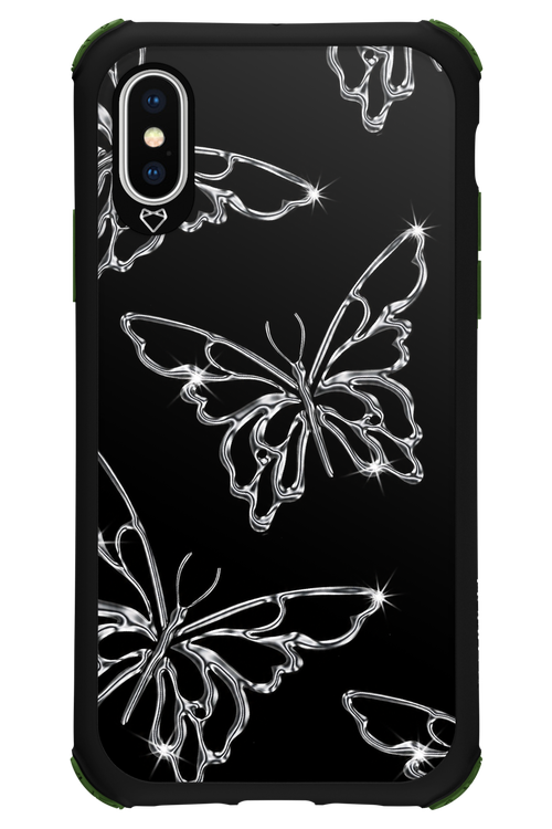 Silver Butterfly 2.0 - Apple iPhone XS