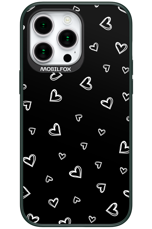Monochrome Hearts 2.0 - Apple iPhone 15 Pro Max