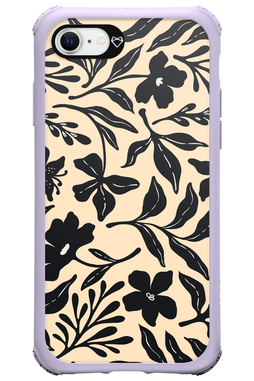 Black Flowers 2.0 - Apple iPhone 8