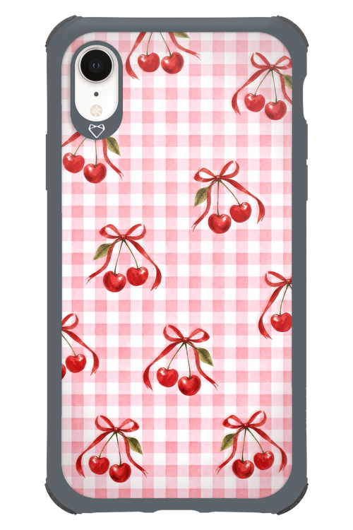 Pink Cherry Checked 2.0 - Apple iPhone XR