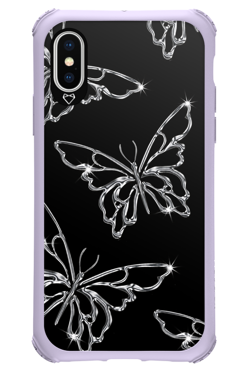Silver Butterfly 2.0 - Apple iPhone XS