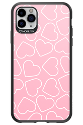 Line Heart Pink - Apple iPhone 11 Pro Max