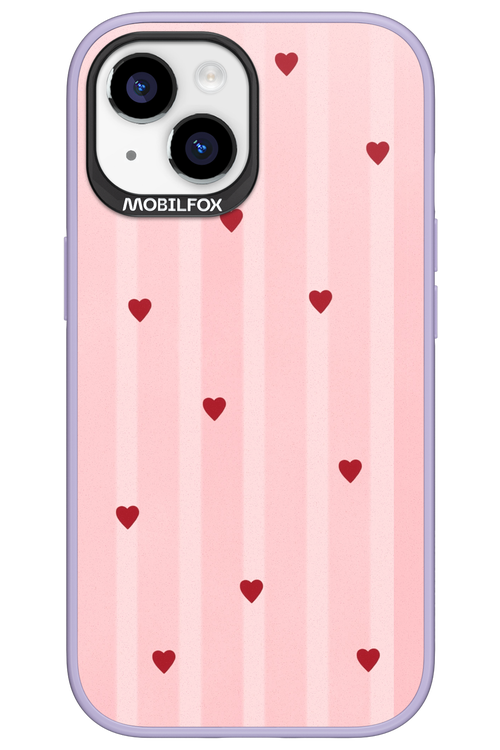 Red Little Hearts 2.0 - Apple iPhone 15