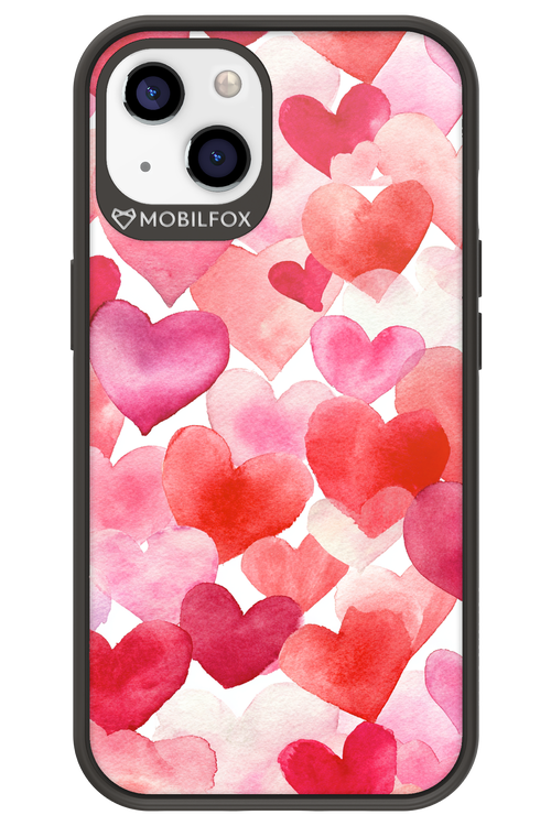 Water Painted Heart 2.0 - Apple iPhone 13