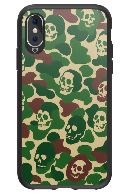 Camo Skull - Apple iPhone X