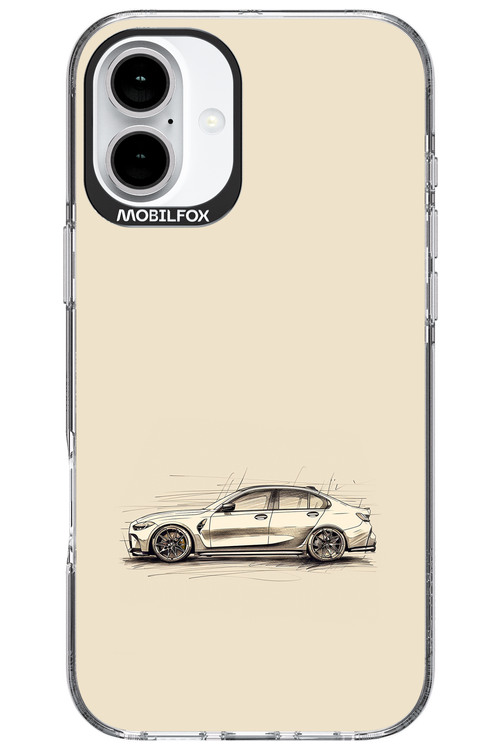 Sketch Car - Apple iPhone 16 Plus