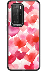 Water Painted Heart - Huawei P40 Pro