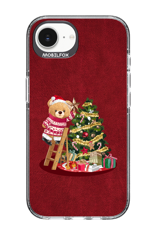 Christmas Bear (Burgundy) - Apple iPhone 16e