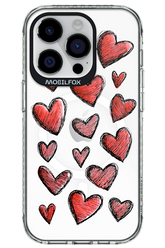 Red Love Transparent - Apple iPhone 14 Pro