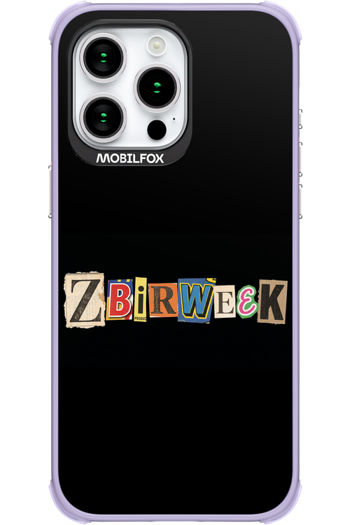 Zbirweek (black) 2.0 - Apple iPhone 15 Pro Max