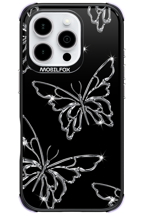 Silver Butterfly 2.0 - Apple iPhone 16 Pro