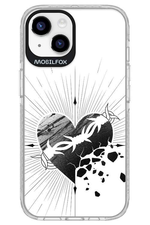 Fekete Szív - Apple iPhone 14
