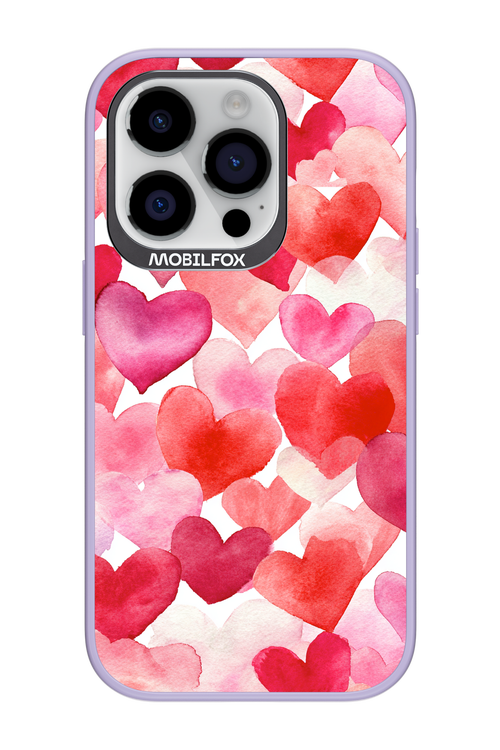 Water Painted Heart 2.0 - Apple iPhone 14 Pro
