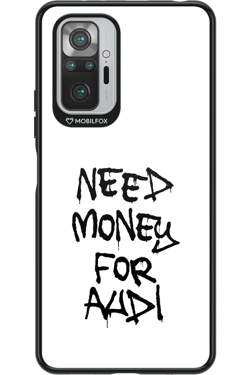 Need Money For Audi Black - Xiaomi Redmi Note 10 Pro
