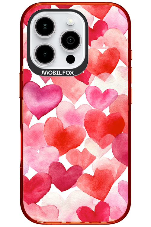 Water Painted Heart - Apple iPhone 16 Pro