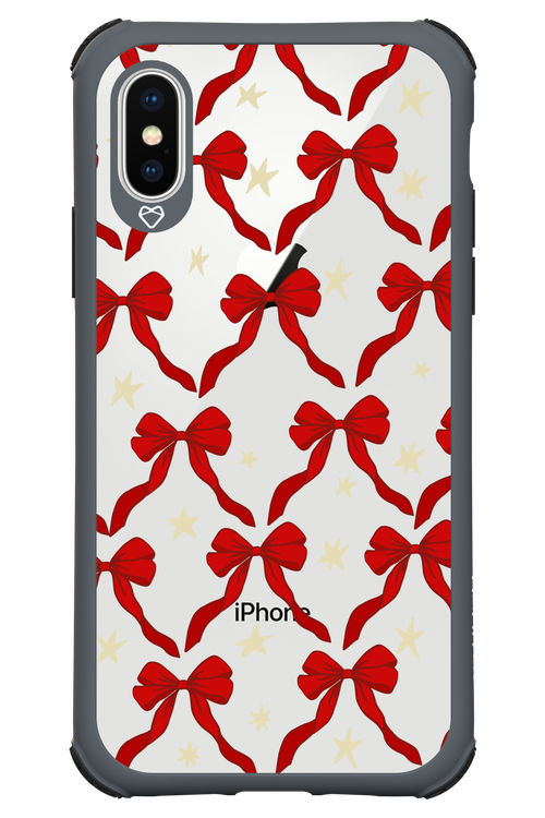 Bow & Stars (Transparent) - Apple iPhone XS