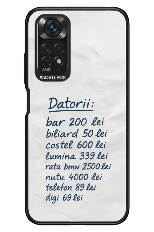 The List - Xiaomi Redmi Note 11/11S 4G