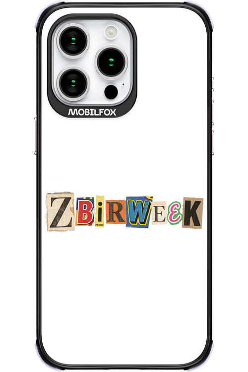 Zbirweek (white) 2.0 - Apple iPhone 15 Pro Max