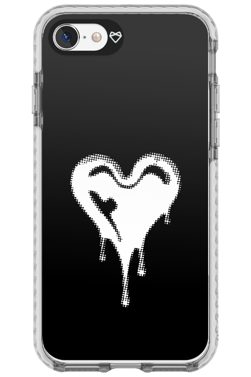 Heart Black - Apple iPhone SE 2020