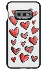 Red Love Transparent - Samsung Galaxy S10e