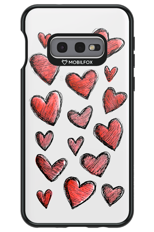 Red Love Transparent - Samsung Galaxy S10e