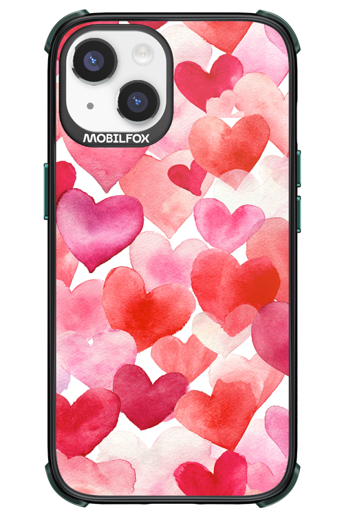 Water Painted Heart 2.0 - Apple iPhone 14