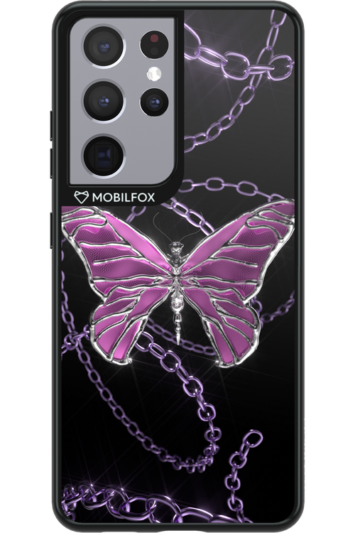 Butterfly Necklace - Samsung Galaxy S21 Ultra