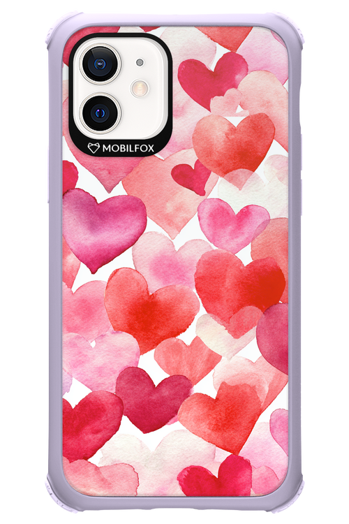 Water Painted Heart - Apple iPhone 12