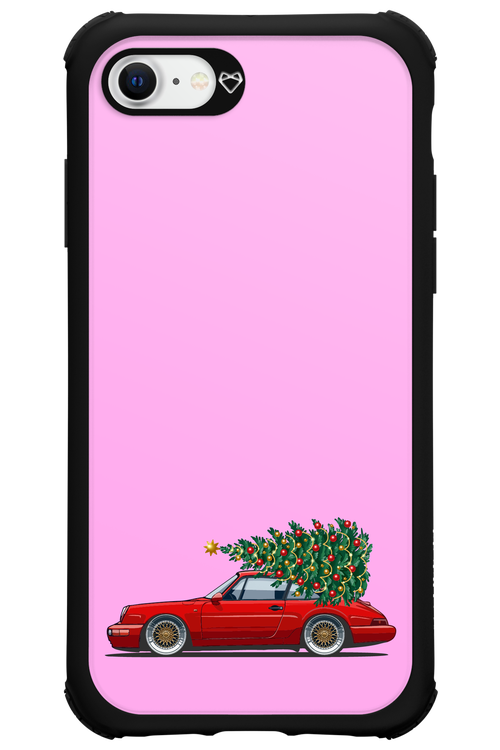 XMAS Car Pink - Apple iPhone SE 2020