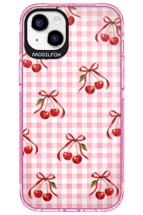 Pink Cherry Checked 2.0 - Apple iPhone 14 Plus