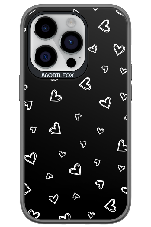 Monochrome Hearts 2.0 - Apple iPhone 14 Pro