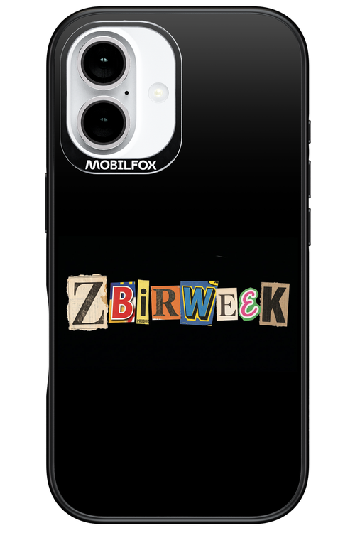 Zbirweek (black) 2.0 - Apple iPhone 16