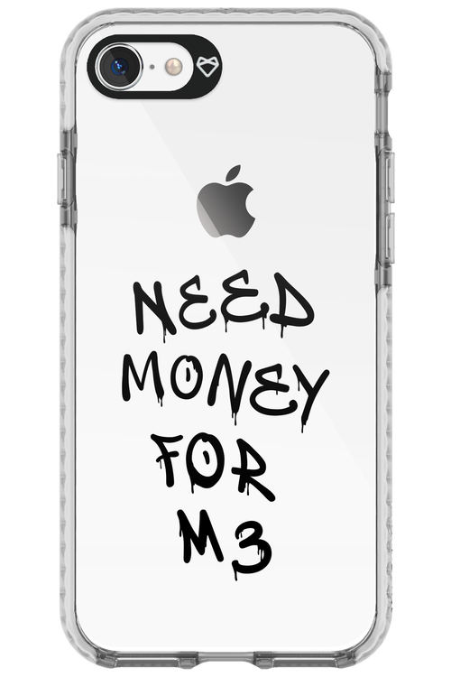 Need M3 Transparent Black - Apple iPhone 8